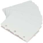 Blank Pvc Cards (30 Mil, Blank, White, With 3-Up Breakaway Key Tags, 5 Packs Of 100 Cards - 3 Tags Per Card)