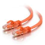1' Cat6 Snagless Patch Cable, Orange