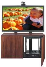 2-Bay Credenza.Can Support Dual 52" Display Or (1) 65" Lcd