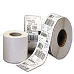Direct Thermal Vinyl Labels (2.0 Inch X 0.56 Inch - Butterfly Cut, Bar Index - 2,665 Labels-Roll - 12 Rolls Per Case)