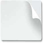 Blank Pvc Cards (10 Mil, White, Adhesive Back Cards With Mylar Backing; 5 Packs Of 100)