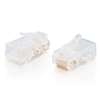 Rj45 8 X 8 Mod Plug Flat Stranded Cable 25 Pk Clear