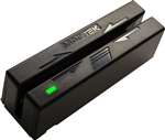 Mini Usb Swipe Reader (Dual Head, Usb, Hid B And Tracks 1, 2 And 3 - Requires Hid Driver) - Color: Black