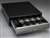 NCR 2186-6400-9090 BLACK COMPACT CASH DRAWER W/US TILL KIT, STAINLESS STEEL FR