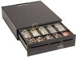 Mediaplus Cash Drawer (16 Inch, Domestic Tray, 12/24V And Standard Lock) - Color: Black