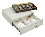 Mediaplus Cash Drawer (Color Matched Front - 3 Media Slots, 20 Inch, Standard Tray, Dual 12/24V, Random Lock And No Bell) - Color: Cool White