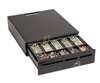 Mediaplus Cash Drawer (Color Matched Front, 3 Slots, 20 Inch, Standard Tray, Multi-Serial, Random Lock And No Bell) - Color: Black