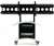 Hdx Packaged Solutions Caster Kit, 4", Set Of 4, 2 Locking.