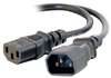 CTG-29966 6 AWG 250 Volt Computer Power Extension Cord (IEC320C14 to IEC320C13), Black (3 Feet)
