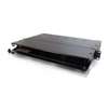 Q-Series 1U 3-Panel Rackmount Fiber Optic Enclosure    Black
