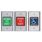 420 Ser-2 Inch Exit Switch (Push To Exit, Dull Stainless Steel Finish)