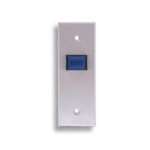 Narrow Mo 12Vdc Blue Exit Button X 28