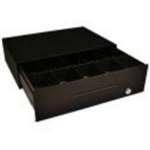 Series 1150 Cash Drawer (24Vi/F, 5 Bill, 16 Inch X 11 Inch, Plastic Hold Down And 5 Coin) - Color: Black