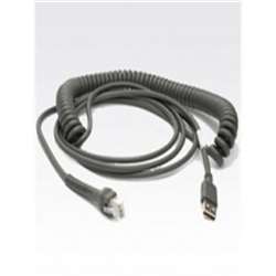 Zebra Adc Rs232: Db9 Female 9Ft Coiled Power Pin 9 item known as : CBA-R71-C09ZAR