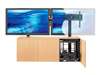 Credenza3-V 3-Bay. Supports (2) 70" Displays Or (1) 103" Lcd