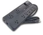 Diversified Dtk-8Ff Dtk-8Ff Surge Suppressor (8 Outlet Strip, 6 Foot Cord With In/Out Rj11 Module)