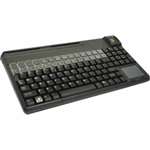 Cherry G8662401Euaeaa G86-6240 Keyboard (Spos, 14 Inch, Usb With Tp, 109 Us Layout, 4 Ex Keys, Ip 54 Kf) - Color: Light Grey