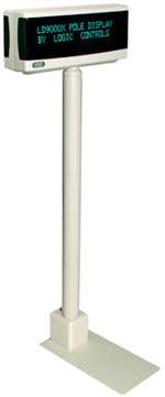Ld9900 Pole Display (9.5Mm, 2-Line X 20-Character Display, Serial Interface, Db9F Connector And Opos Command Set) - Color: Dark Gray