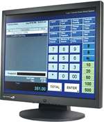 Le1000 17 Inch Lcd Touch Monitor (Resistive Touch, Usb, Installed Bracket, 3-Track Msr)