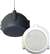 Hanging Pendant Speaker (70V, White Finish) - Color: White