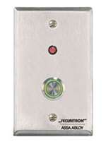 Hanchett Pb4L-2 Push Button, Momentary - Singl E Gang  Green Illuminated Halo