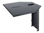 24 Inch Back Plate One Center Screen Mounted Shelf
