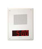 Valcom Vip-429-D Ip Talkback Speaker Faceplate Unit W/ Digital Clock