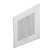 Valcom Vip-9880-Ic Ip Flexhorn Interior Square Fa Ceplate, White - Informacast