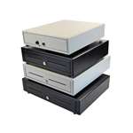 Apg Cash Drawer Vasario Steel Frnt Serial  Black 14X16