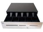 Mmf Pos Adv113C2131004 Advantage Cash Drawer (3 Slots, Stainless Front, 18.8 Inch X 21 Inch, Us Tray, Printer Driven Interface, Standard Lock Random And No Bell - Requires Cable) - Color: Black